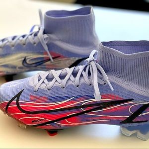 Nike Mercurial Superfly 8 Elite KM Flames FG Hard Ground Cleats Size 8 W (6.5 M)